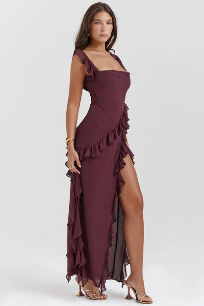 Arianna - Romantic Ruffle Maxi Dress