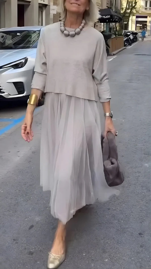 Zanelia | Elegante trui-jurk van tule