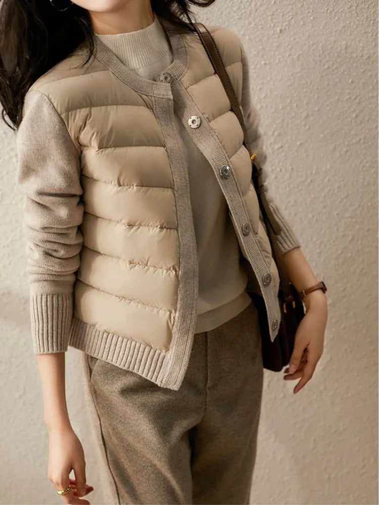 Ella Quilted Rib Mix Jacket