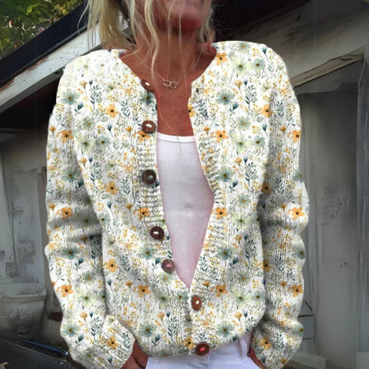 Belisse | Warm and Beautiful Floral Cardigan