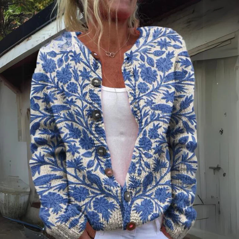Belisse | Warm and Beautiful Floral Cardigan