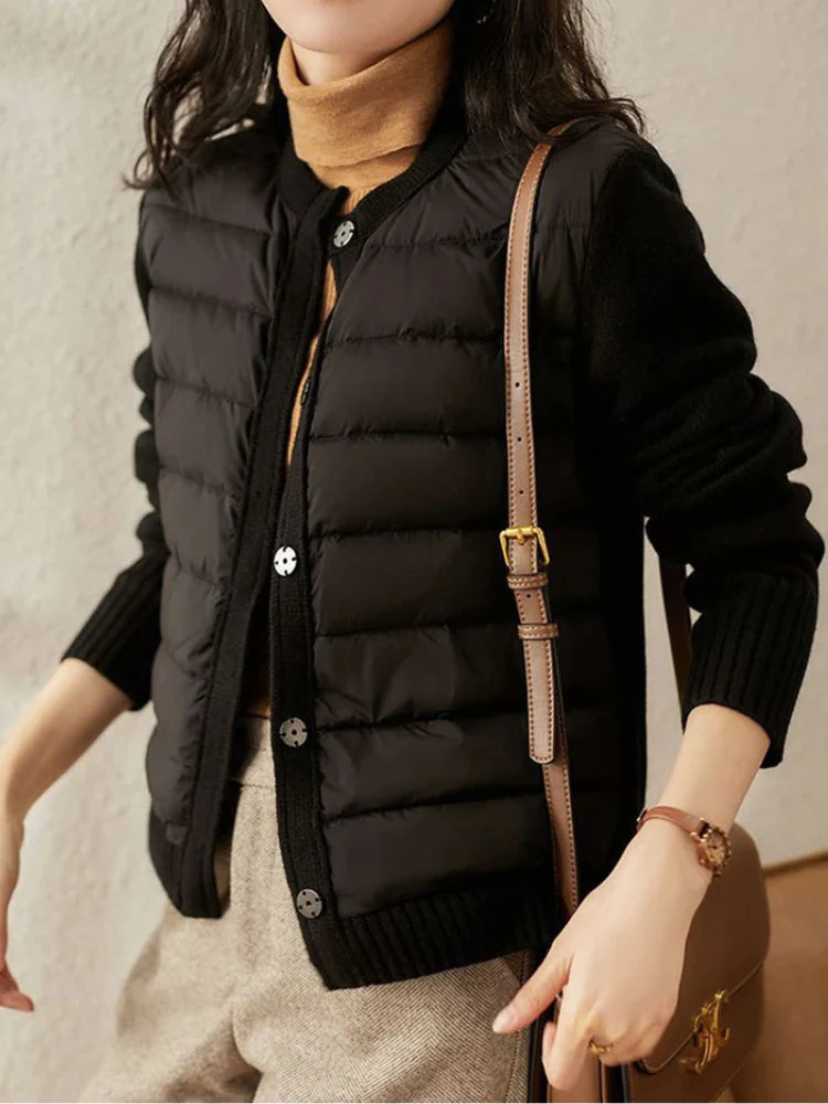 Ella Quilted Rib Mix Jacket