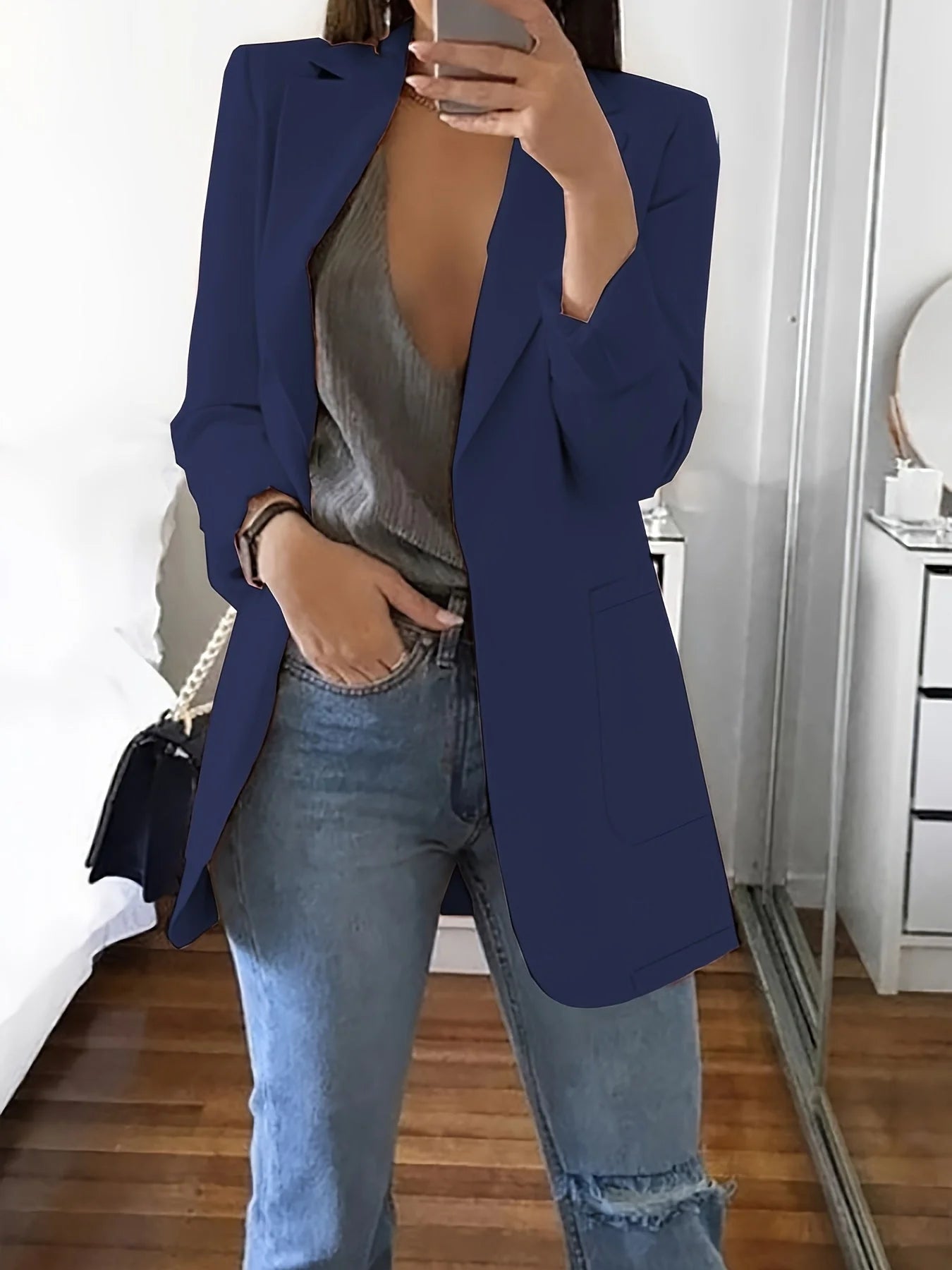 CAMBRIA | RELAXED LONG BLAZER