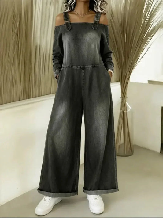 Elena denimlook jumpsuit