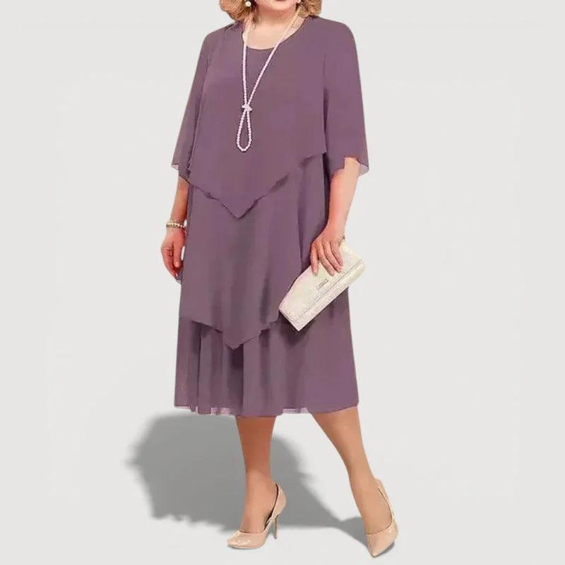 Ann™ Gelaagde Midi Jurk