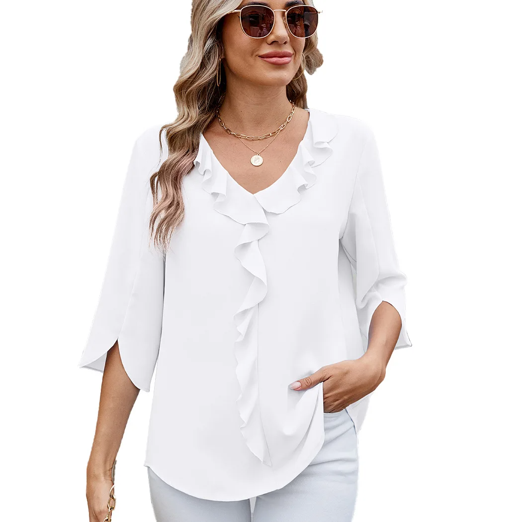 AGNES | Ruffle Charm Blouse