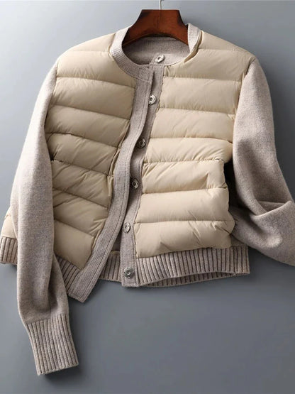 Ella Quilted Rib Mix Jacket