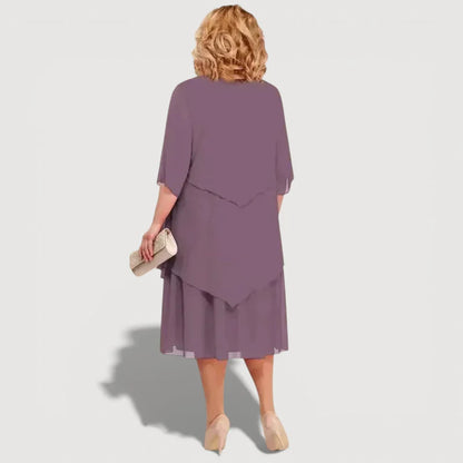 Ann™ Gelaagde Midi Jurk