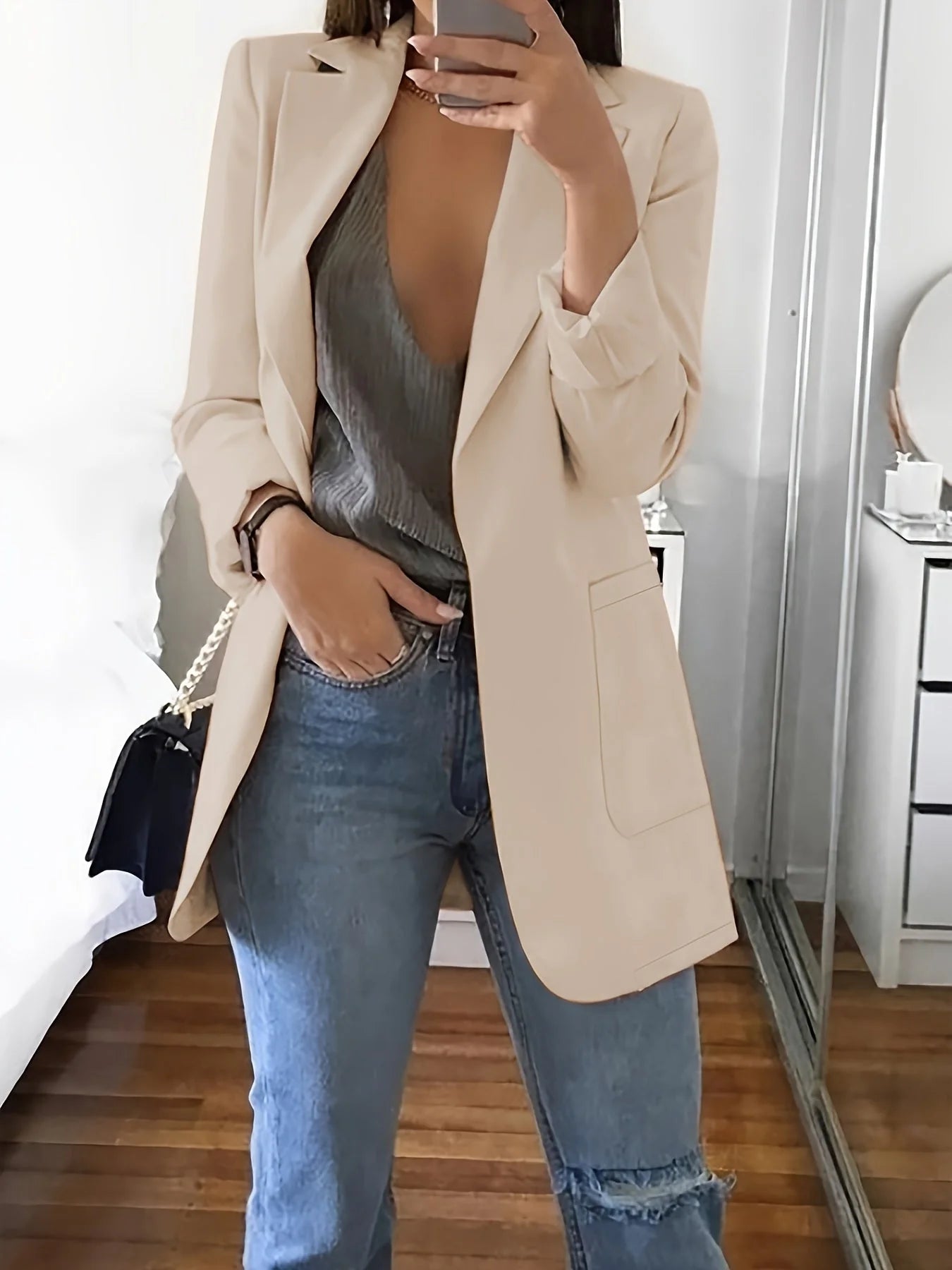 CAMBRIA | RELAXED LONG BLAZER