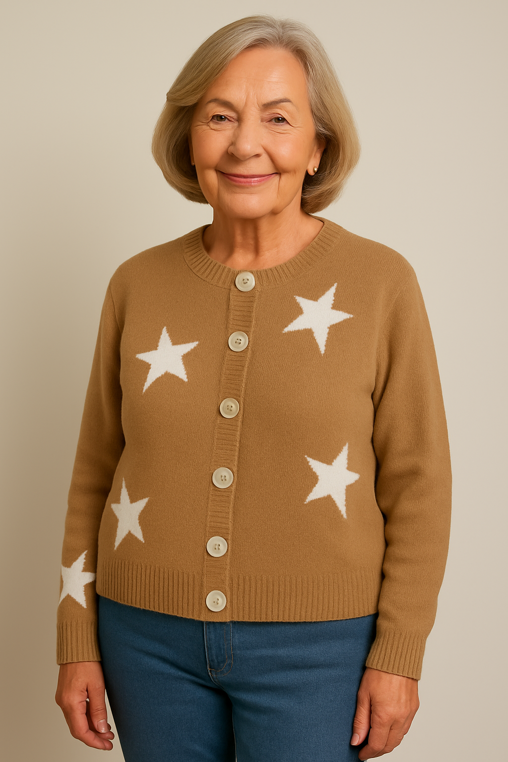 GABRIELLE | RELAXED BUTTON CARDIGAN