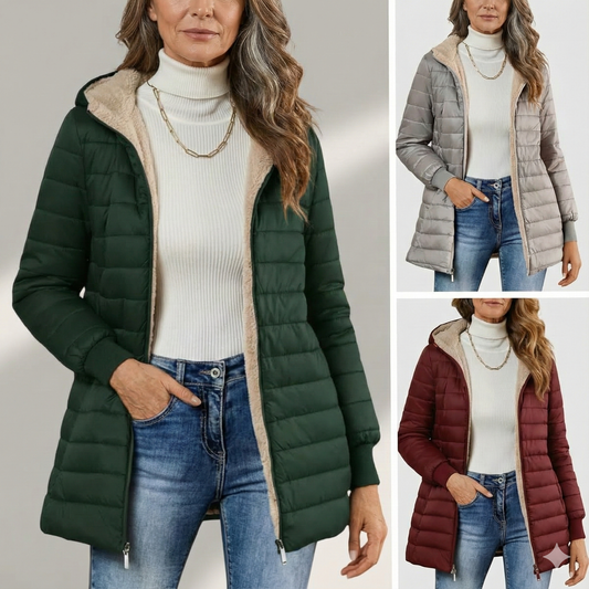 Caro | Winterjas met sherpa-voering