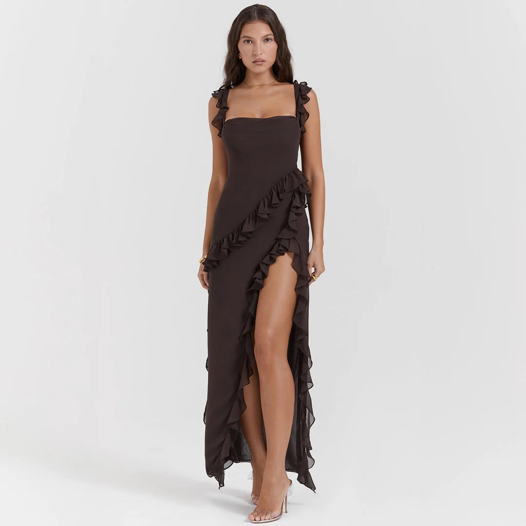 Arianna - Romantic Ruffle Maxi Dress