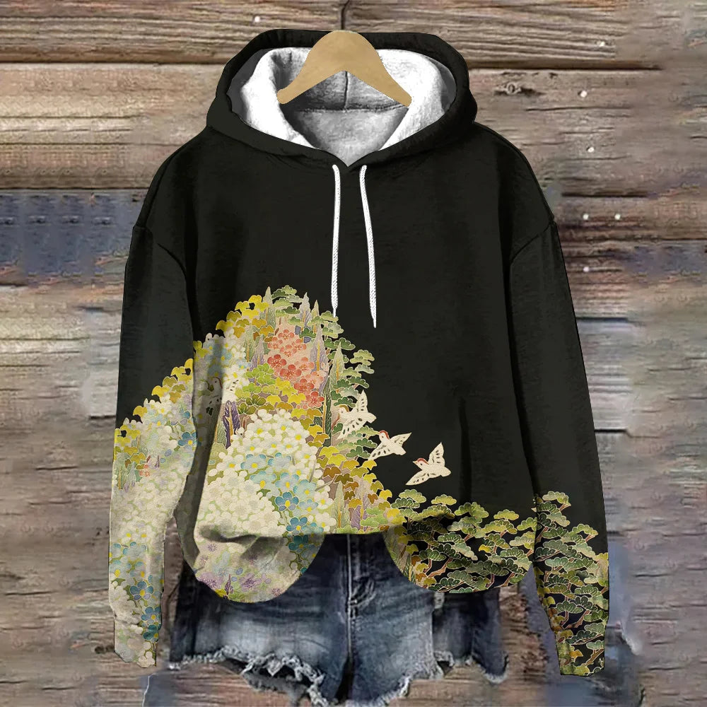 BRYNN | FLORAL PRINT HOODIE
