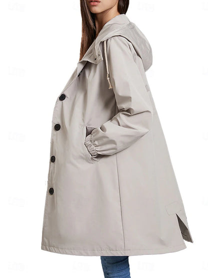 Amara Waterafstotende Trenchcoat met Capuchon
