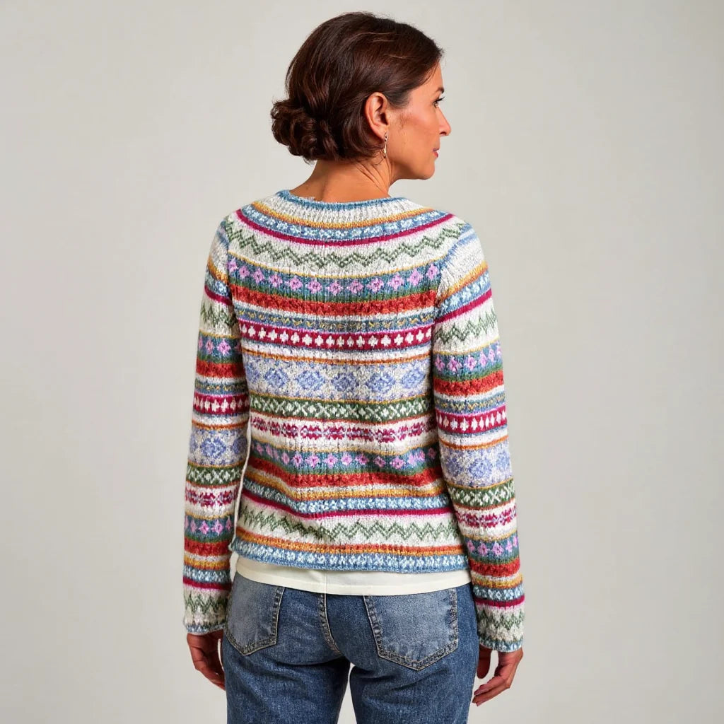 SKYLER | PATTERNED KNIT SWEATER