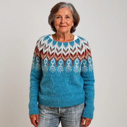 SYLVIE | NORDIC PATTERN KNIT SWEATER