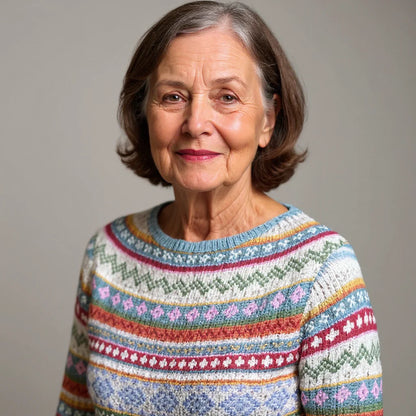 SKYLER | PATTERNED KNIT SWEATER