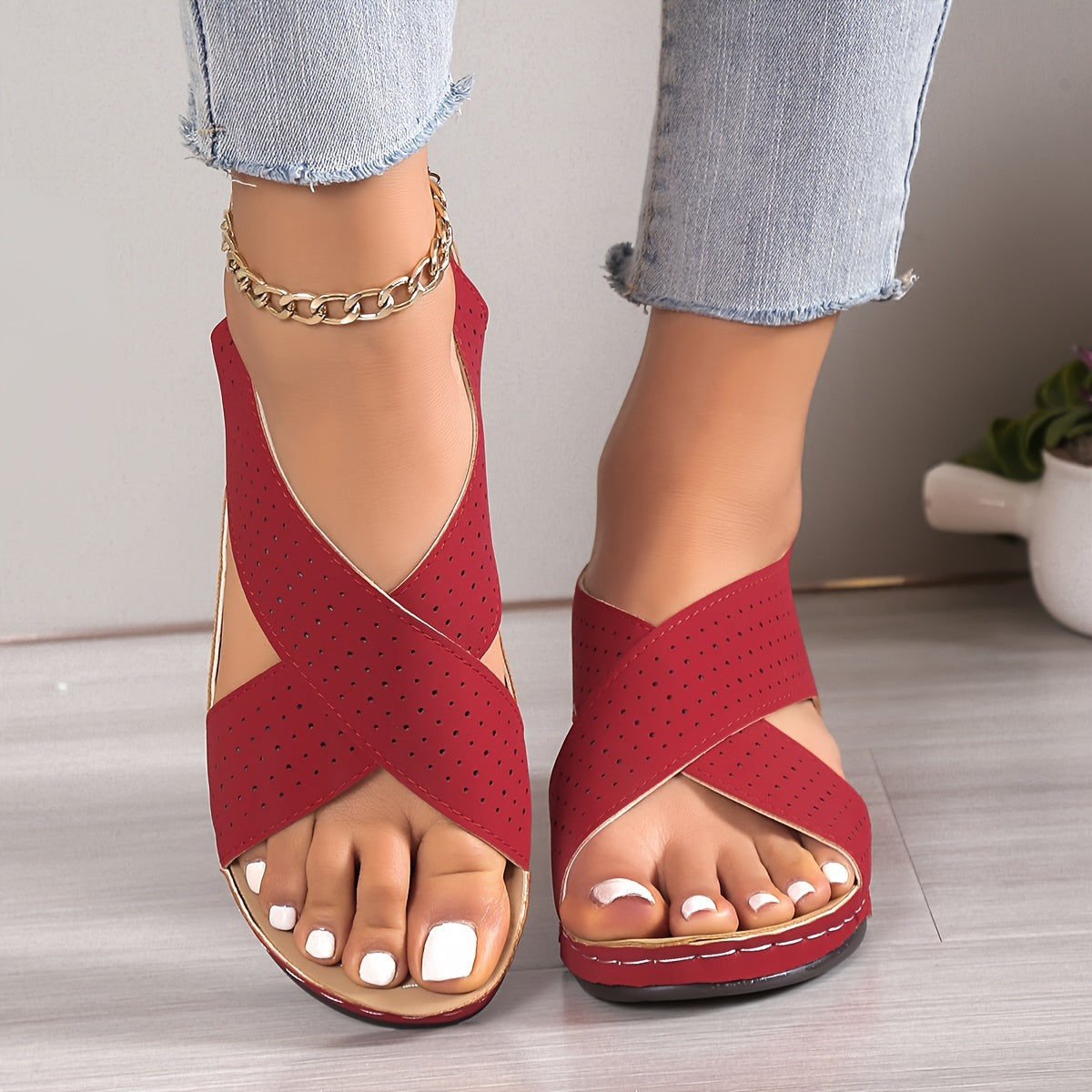 YNARA | COMFORT SLINGBACK SANDALS