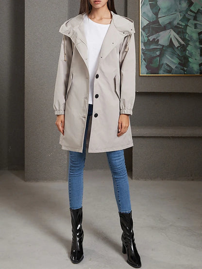 Amara Waterafstotende Trenchcoat met Capuchon