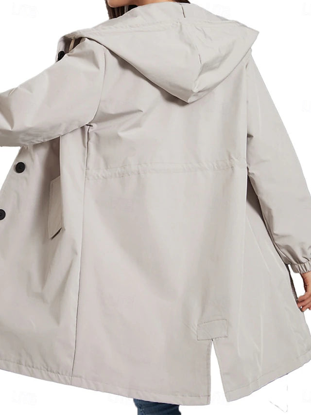 Amara Waterafstotende Trenchcoat met Capuchon